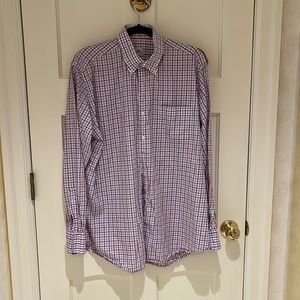 Peter Millar, Red white and blue button down. Size large.